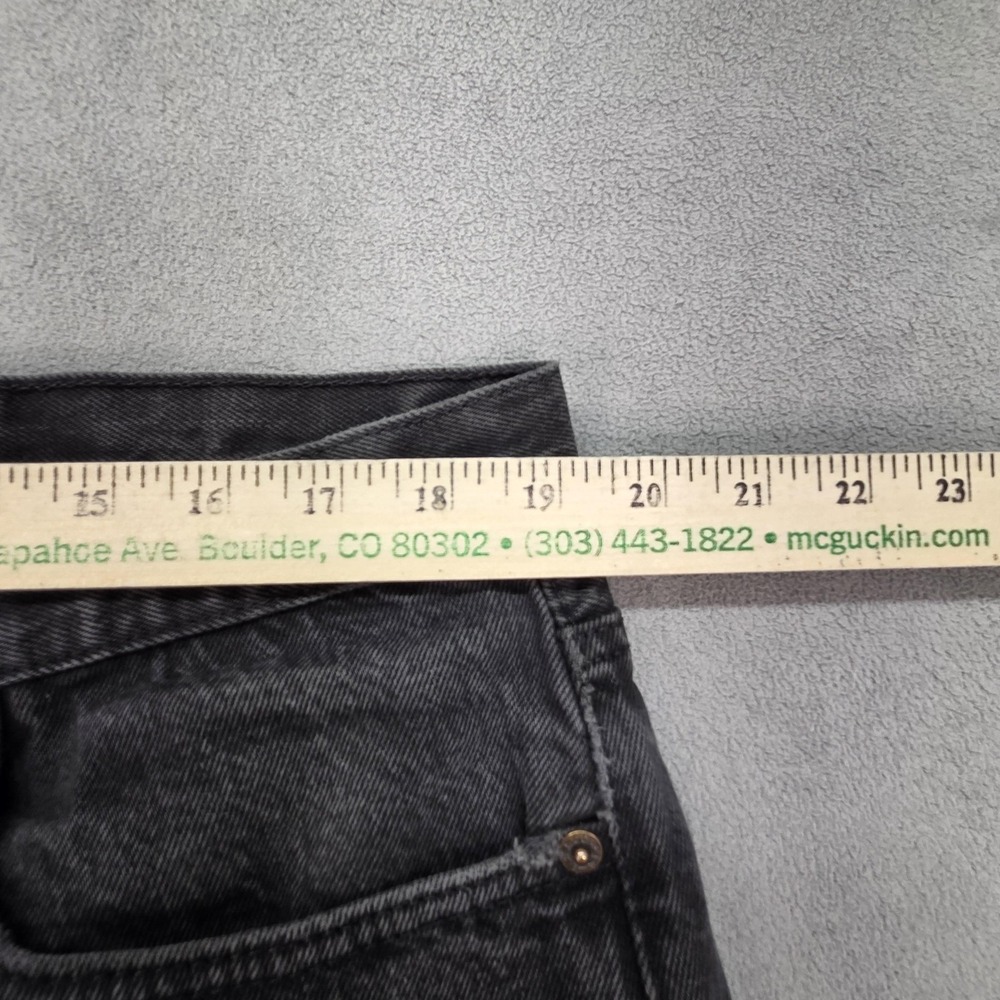 Vintage Levis 501 Jeans Mens Charcoal Straight Button Fly USA 90s Fits 38x27 - Picture 3 of 16